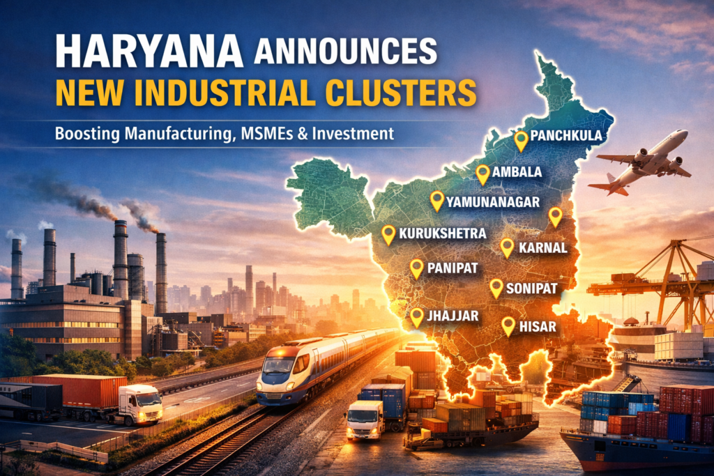 Haryana Unveils New Industrial Cluster Plan to Power Manufacturing & MSMEs