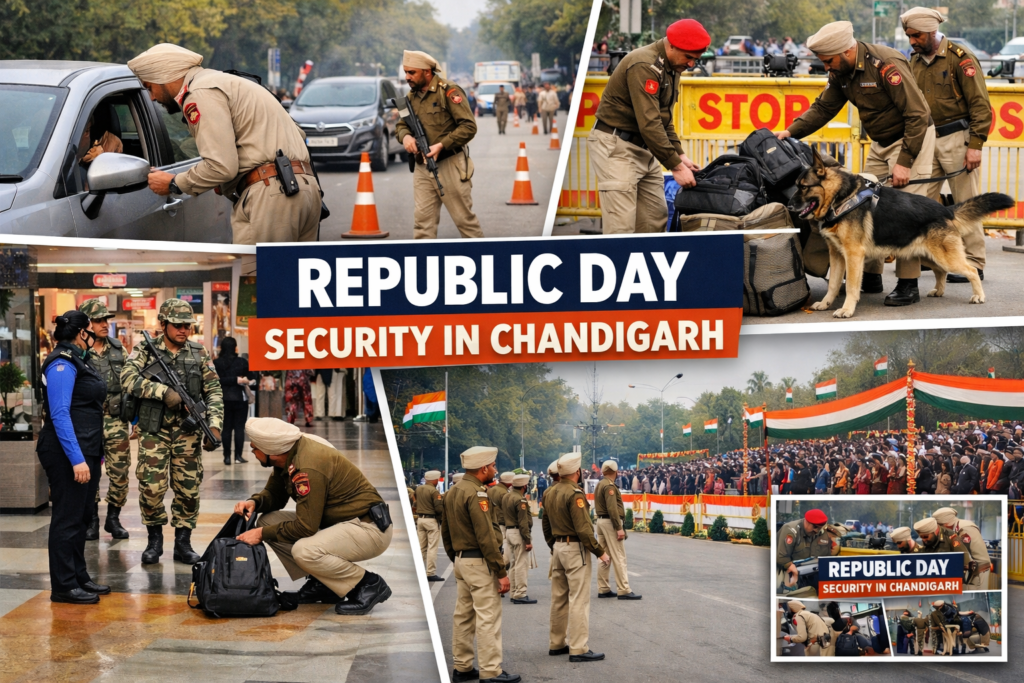 Chandigarh on High Alert Ahead of Republic Day, Police Step Up Security Across City